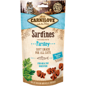 Snack Carnilove Sardinas Semihúmeda Enriquecida con Perejil Grain Free