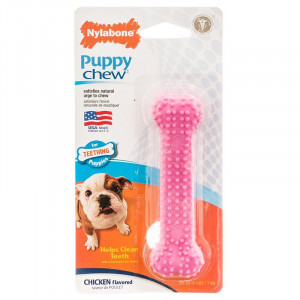 Juguete Para Cachorros Nylabone Pink Dental Chew