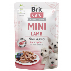 Brit Care Mini GF PUPPY Cordero fillets in gravy