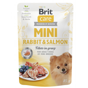 Brit Care Mini GF con conejo y salmón fillets in gravy