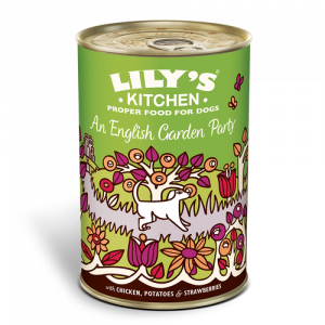 Lata Lily's Kitchen An English Garden Party de Pollo, patatas y Fresas
