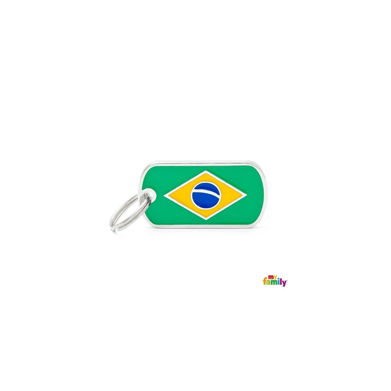 Placa Bandera De Brasil