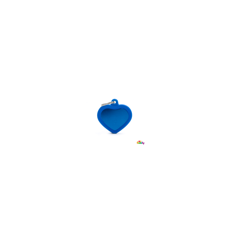 Placa Corazon Azul Hushtag